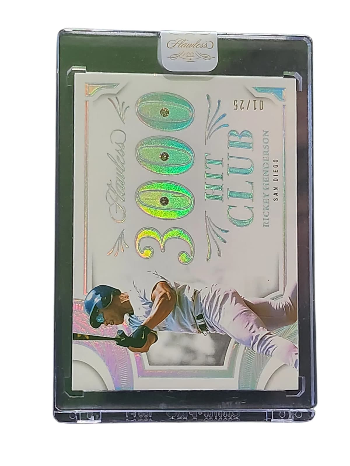 2025 Panini Flawless 3000 Hit Club Rickey Henderson 01/25