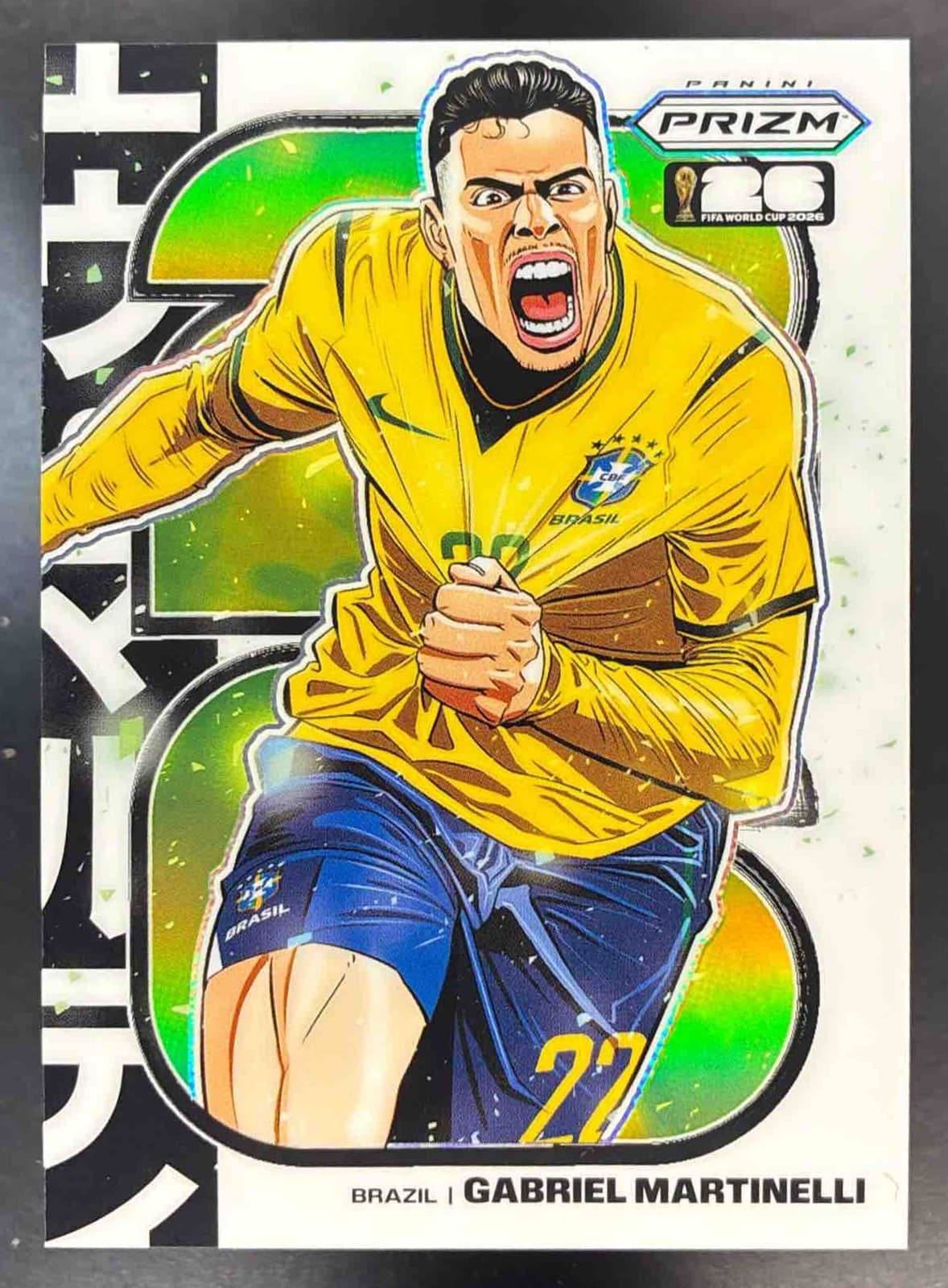 2026 Panini Prizm World Cup Gabriel Martinelli #2 Manga SSP Brazil