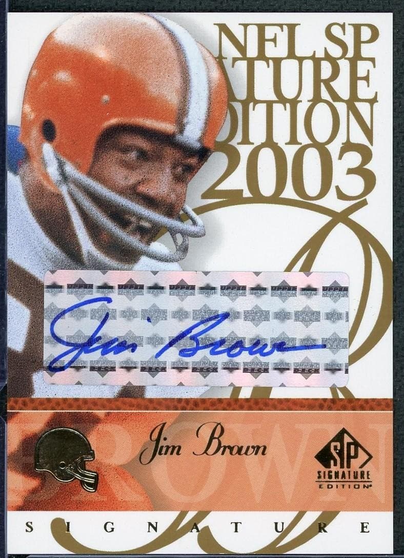 2003 SP Signature Edition Jim Brown Blue Ink Auto