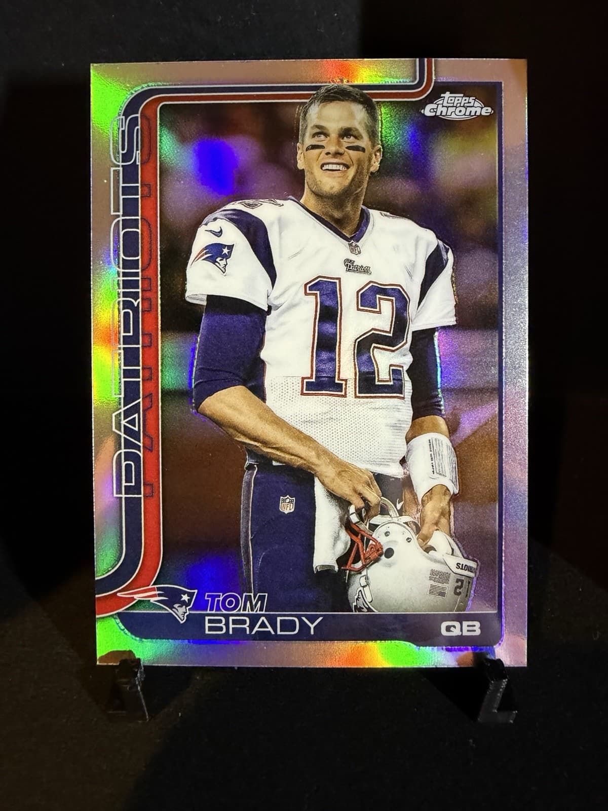 2025 Topps Chrome Tom Brady Image Variation New England Patriots Card #401