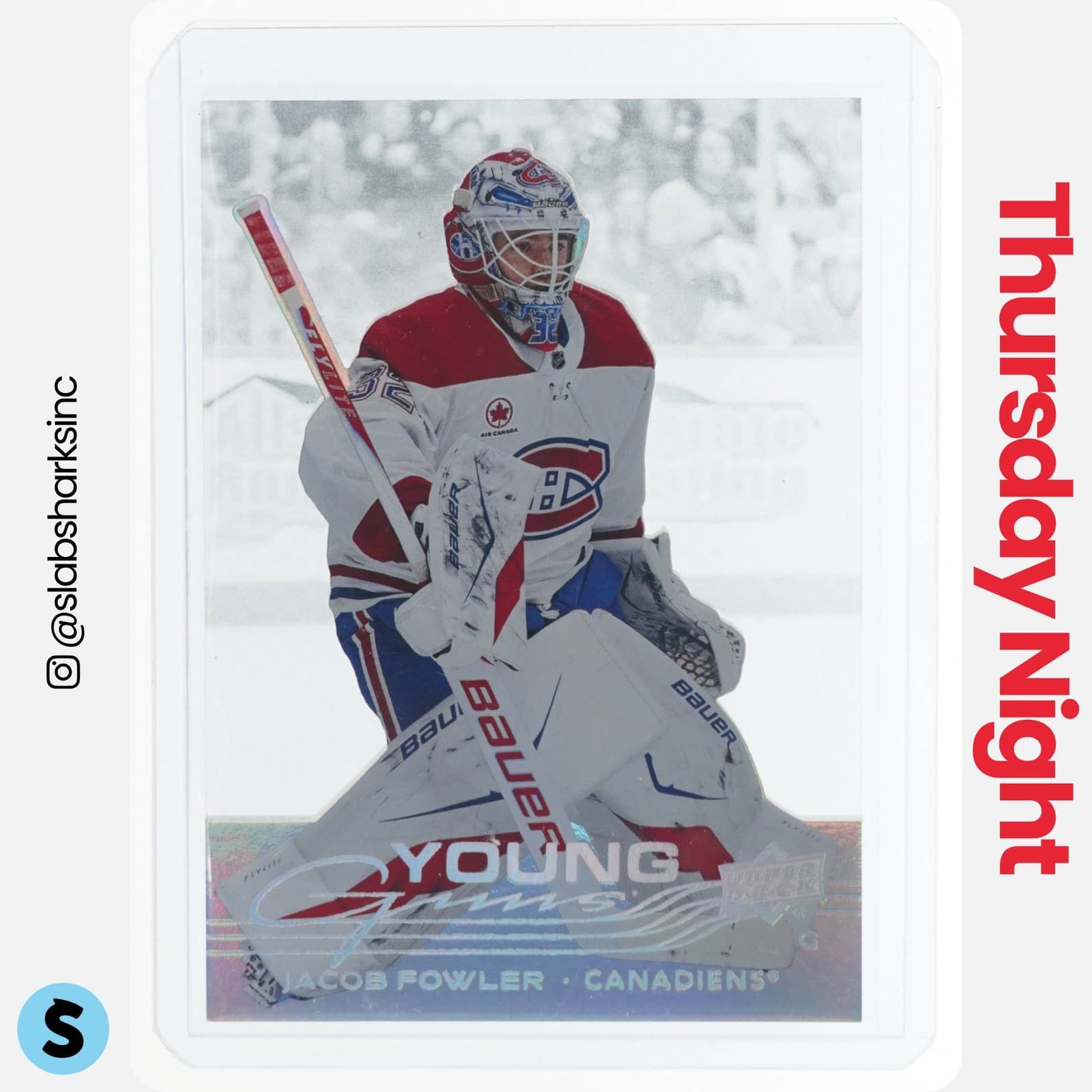 2025 Upper Deck Extended Series #724 Jacob Fowler Acetate Young Guns Rc Ssp