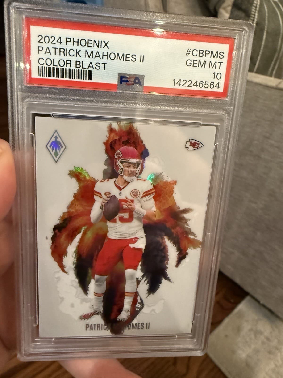 2024 Panini Phoenix Color Blast Patrick Mahomes II PSA 10