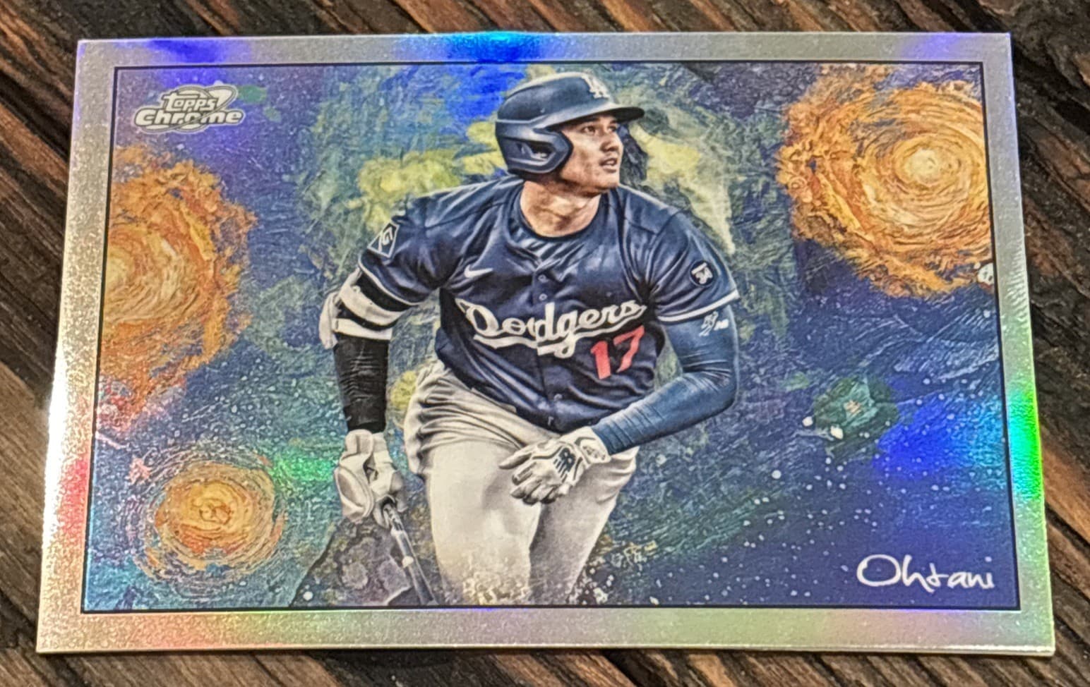 Shohei Ohtani 2025 Topps Chrome Cosmic Stars In The Night STN-14 DODGERS SSP