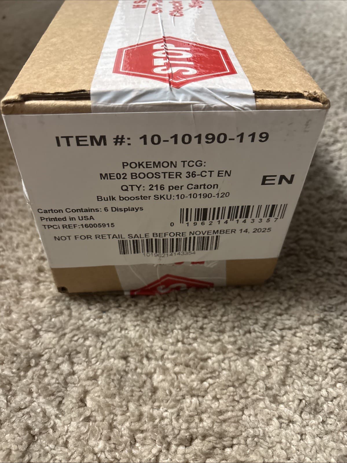 Pokemon TCG ME02 Mega Evolution PHANTASMAL FLAMES 6 BOX BOOSTER CASE Sealed