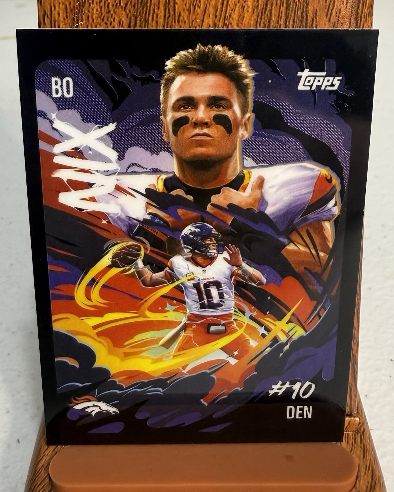 🔥2025 Topps Chrome NFL Ultra Violet BO NIX SSP Case Hit Uv-9 #10 Broncos READ!!