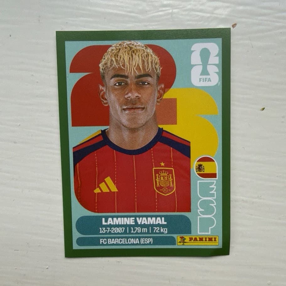 Panini FIFA World Cup 2026 Sticker Lamine Yamal ESP 15 FC Barcelona Spain