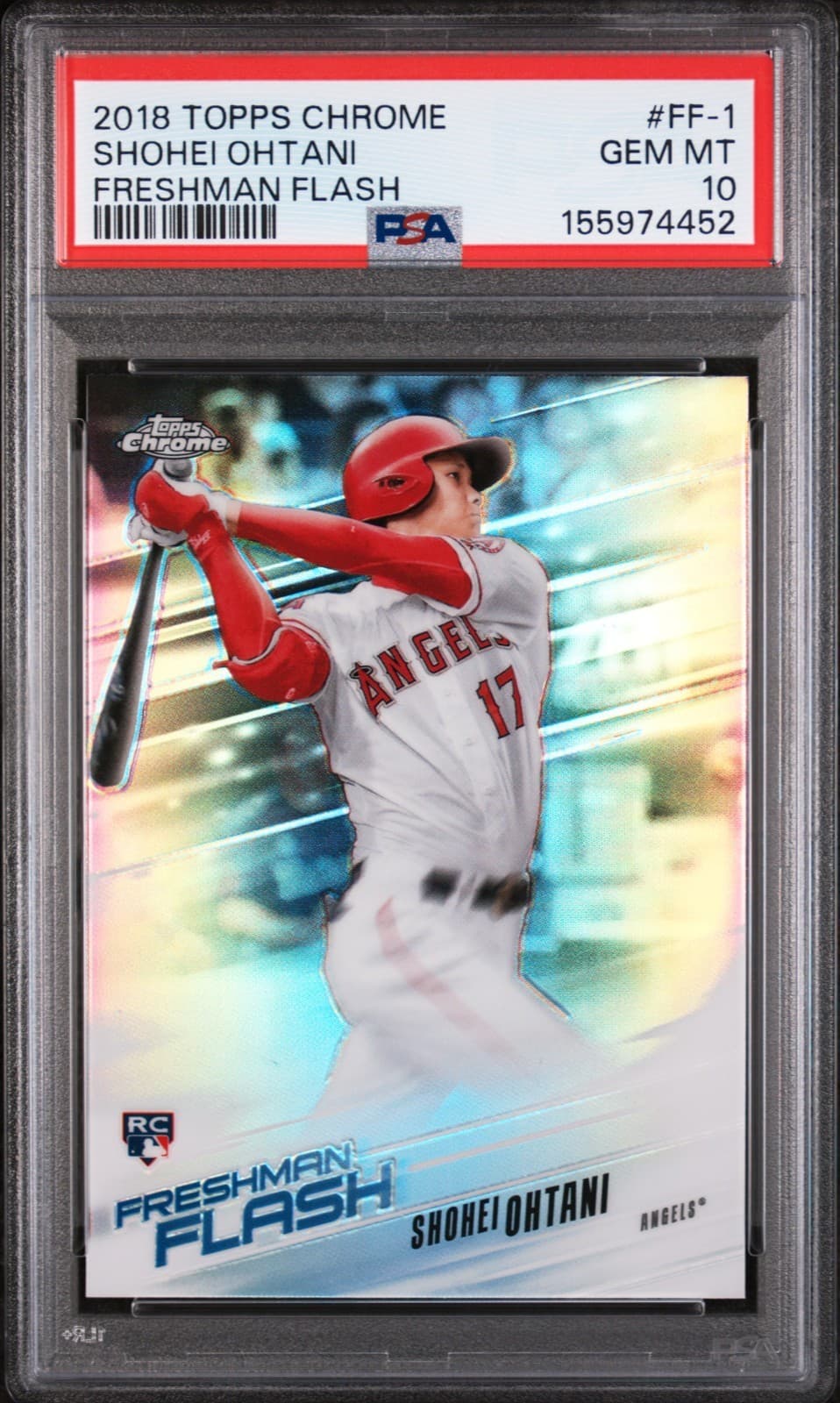 2018 Topps Chrome Shohei Ohtani Freshman Flash #FF1 Rookie Card PSA 10 GEM MINT