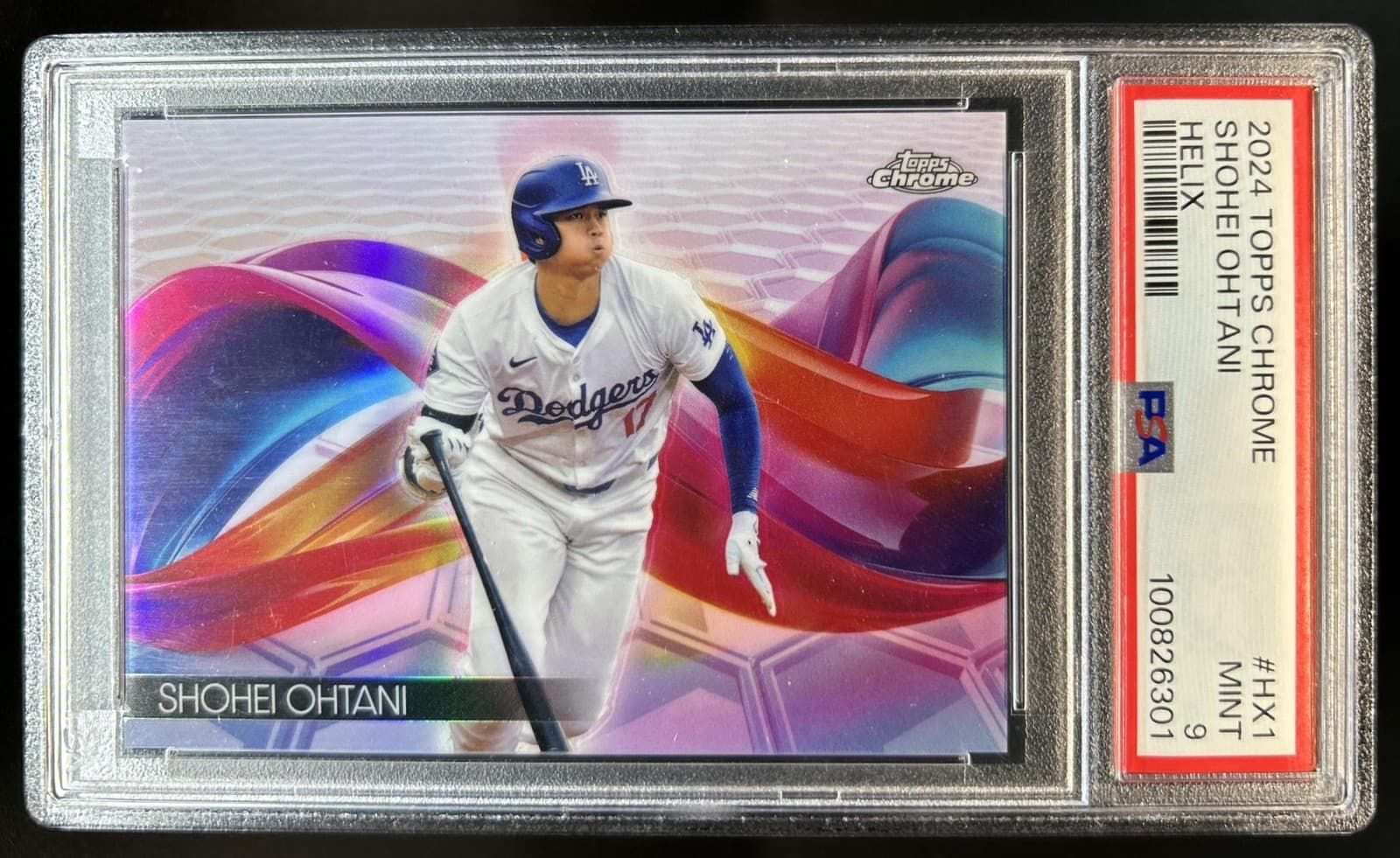 2024 Topps Chrome Shohei Ohtani Helix SP #HX-1 Dodgers PSA 9