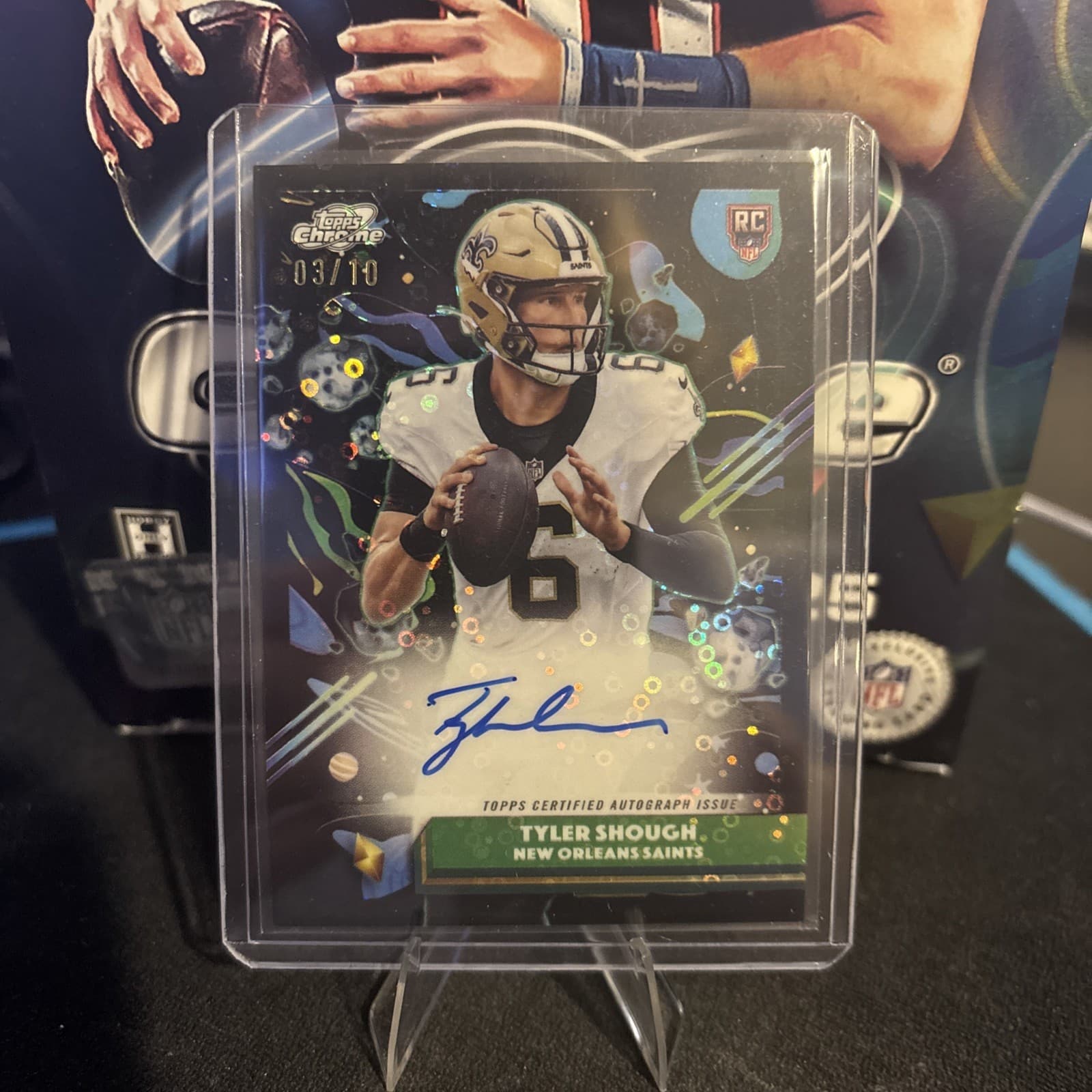 2025 Topps Chrome Cosmic TYLER SHOUGH Black Eclipse Refractor Auto /10 🔥