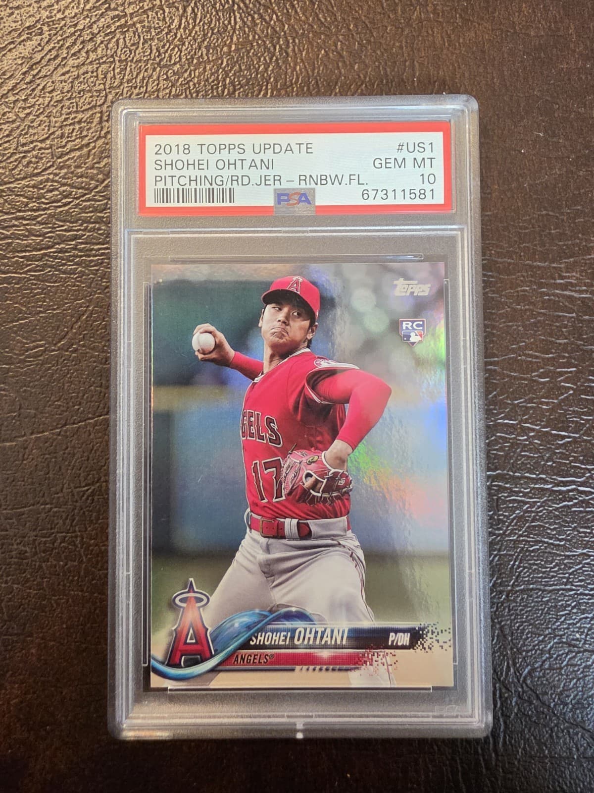 2018 Topps Update Series - Shohei Ohtani #US1 Rainbow Foil (RC)