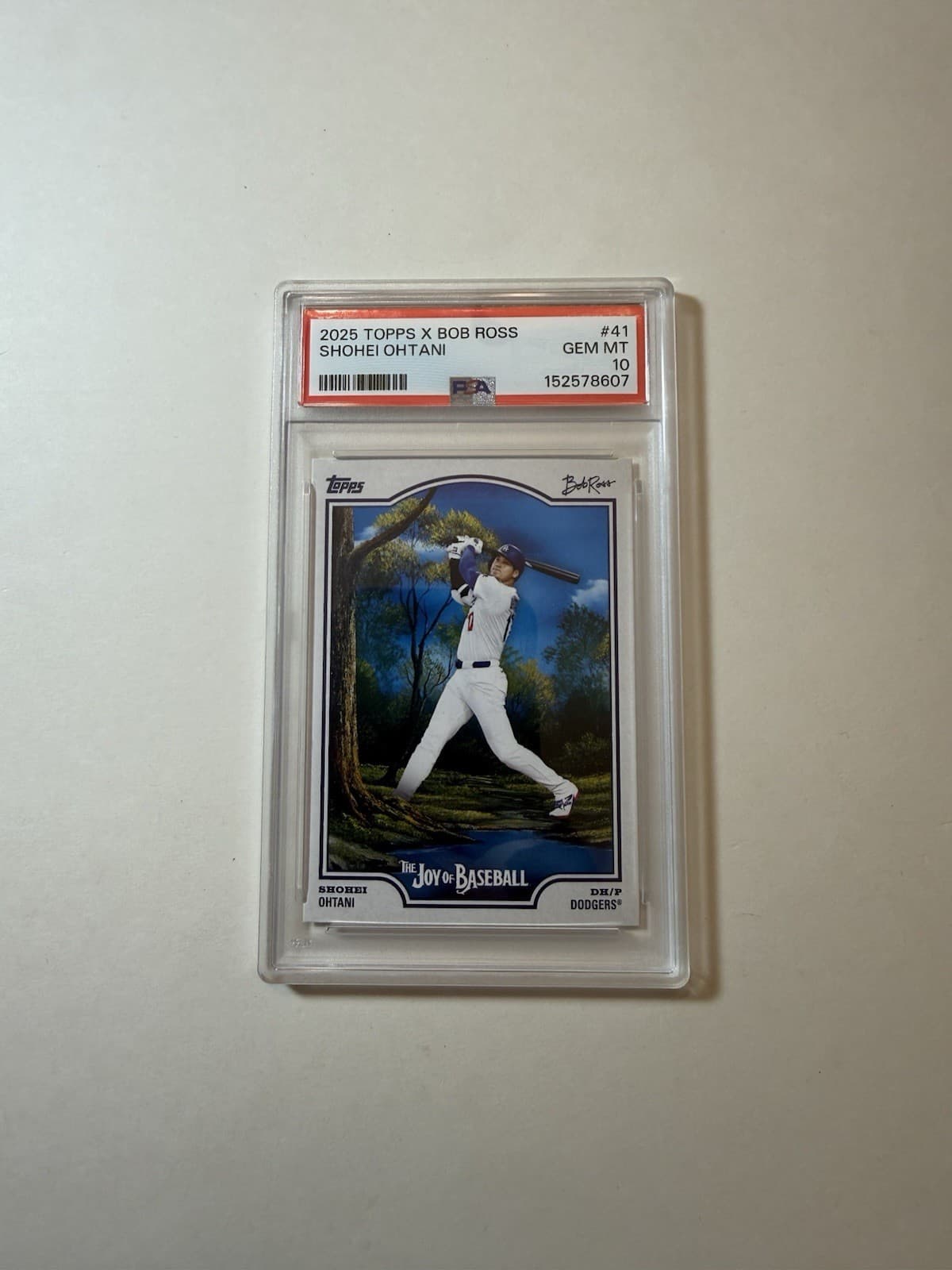 2025 Topps x Bob Ross Shohei Ohtani #41 Joy of Baseball PSA 10 GEM MINT Dodgers