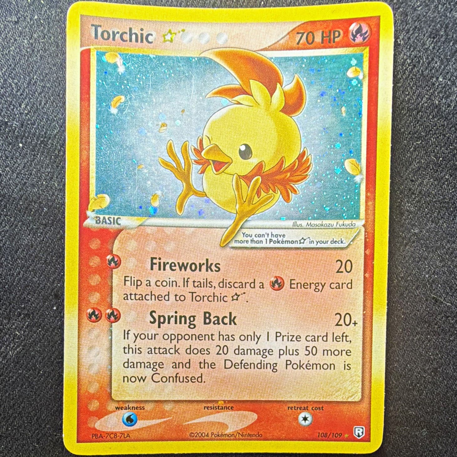 Torchic 108/109 Team Rocket Returns Holo English 2004 Ultra Rare Pokemon TCG