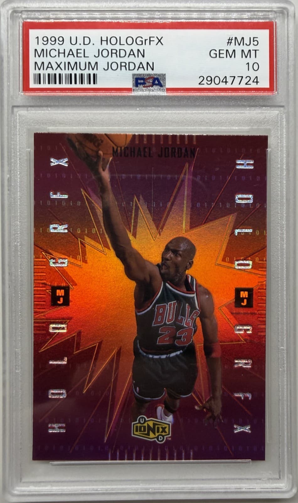 1998-99 UD HOLOGrFX Maximum Jordan #5 PSA 10 Michael Jordan GOAT LOW POP