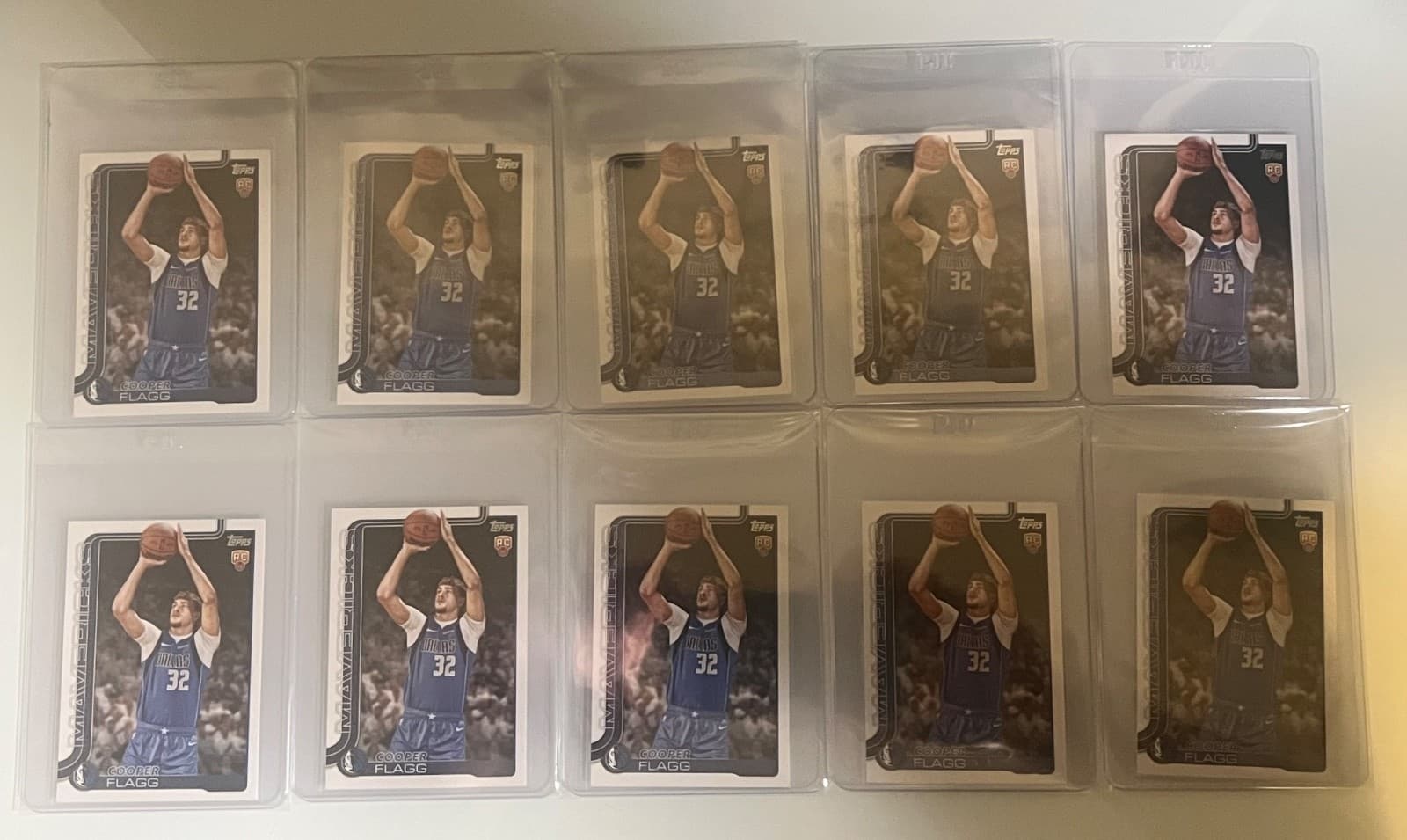 Cooper Flagg 2025-26 Topps Flagship Basketball RC Rookie Card #201 - Lot of 10