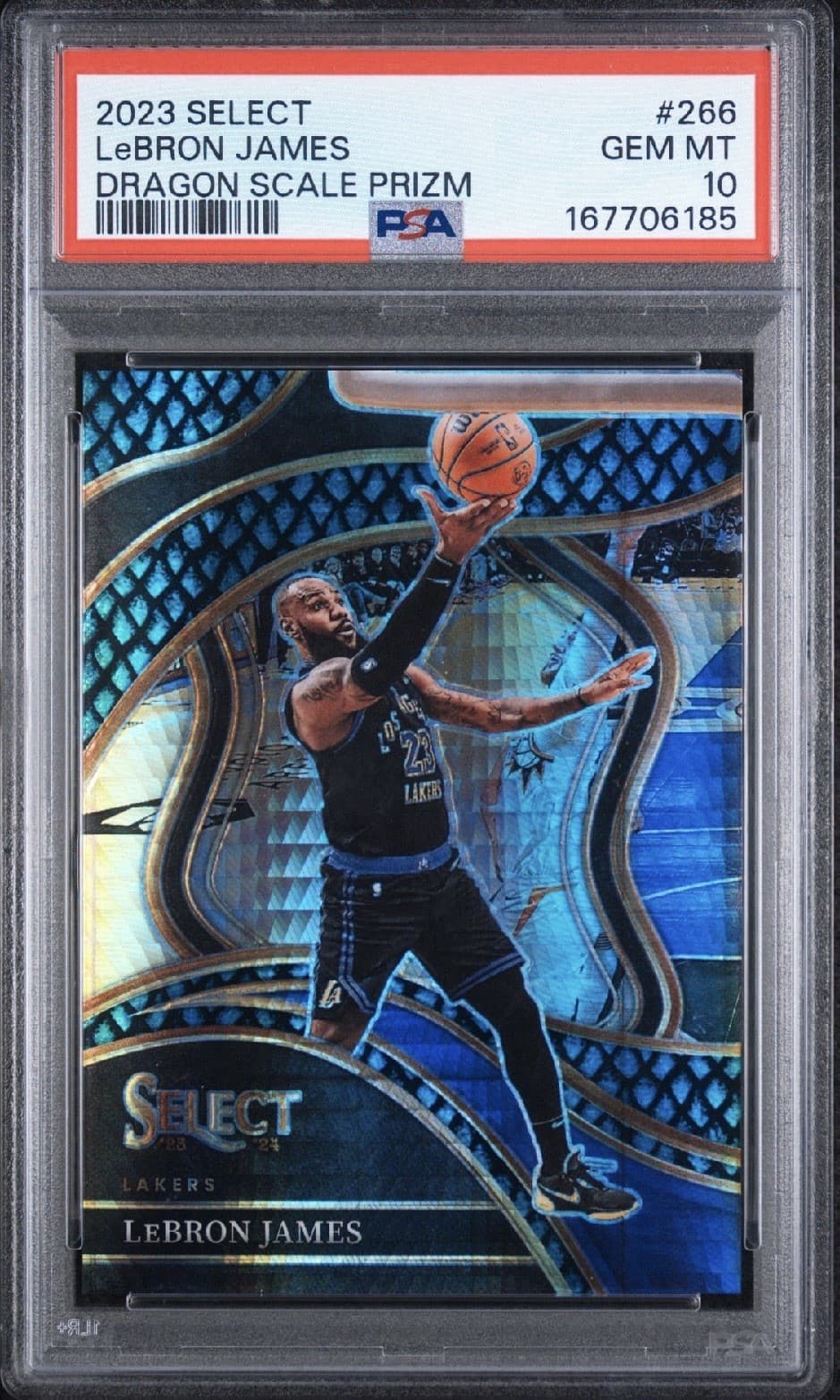 2023 Select Lebron James Dragon Scale Courtside /8 PSA 10 POP 2🔥 GOAT🔥 SSP🔥