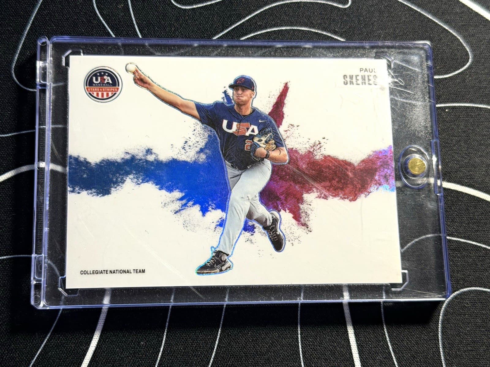 Panini USA Baseball Stars & Stripes Paul Skenes Prizm Collegiate NT #6