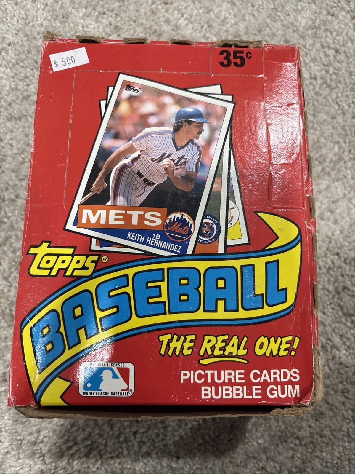1985 Topps Baseball Wax Box (36 Pks) Clemens Puckett McGwire RC