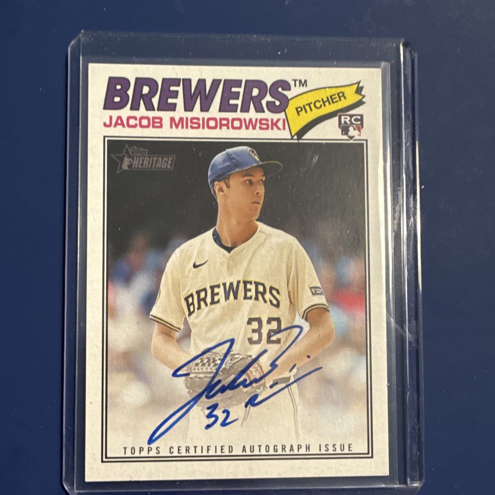 Topps 2026 Heritage Jacob Misiorowski Rookie Auto Real One Autographs ROA-JM
