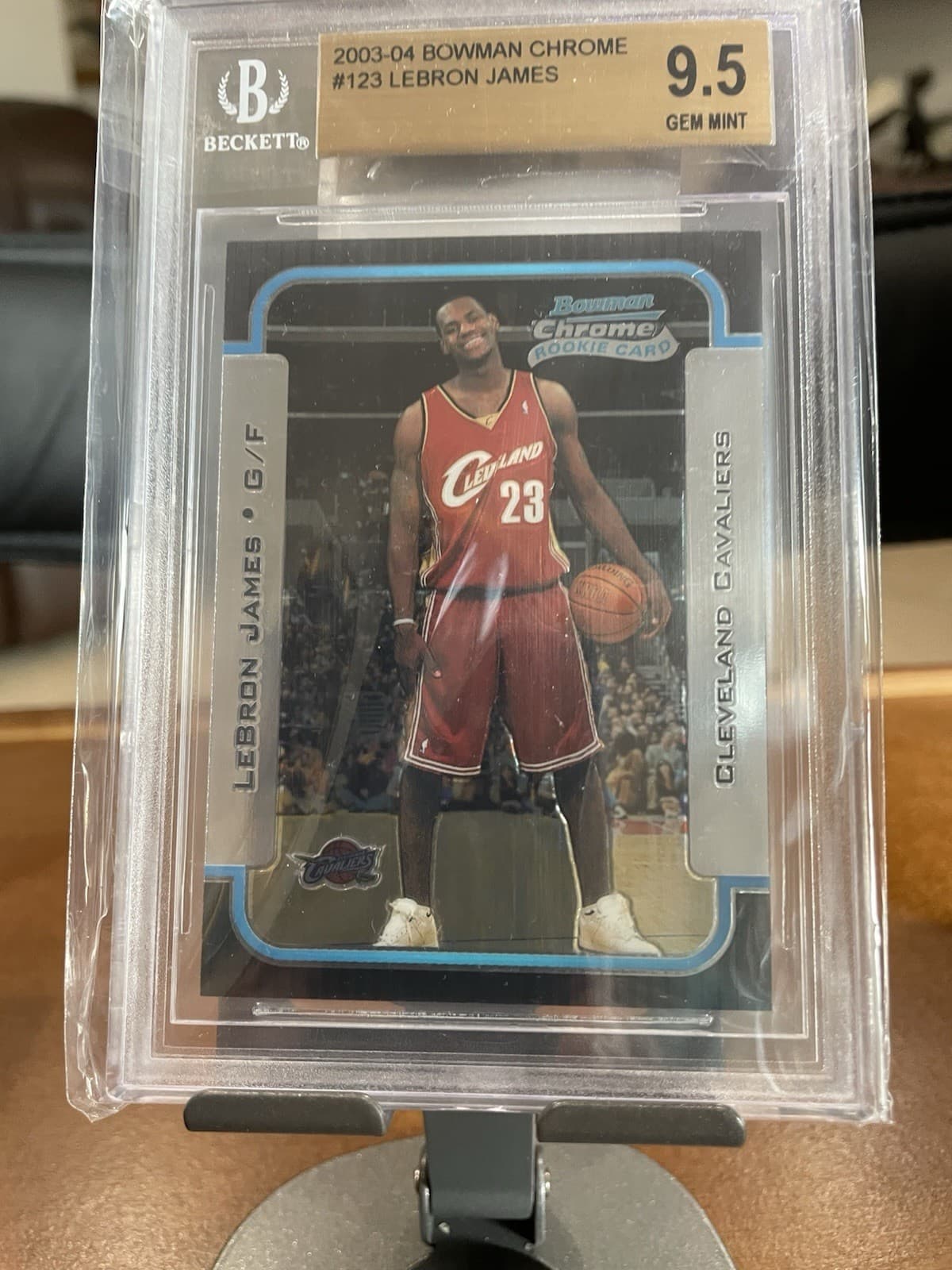 2003 Bodman Chrome Lebron James Rookie #133 Bgs 9.5 Gem Mint!!