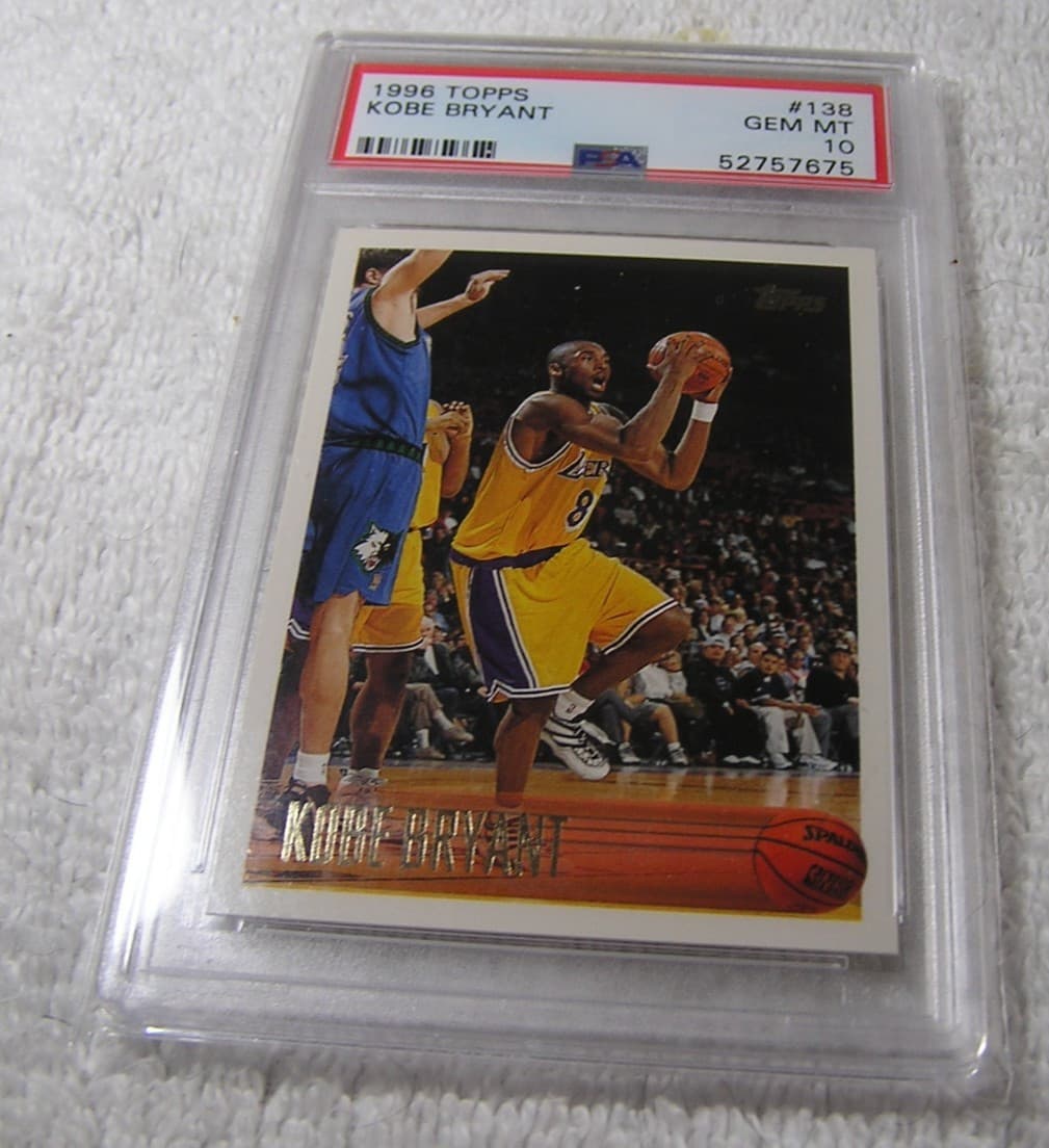 1996 Topps Kobe Bryant Rookie Los Angeles Lakers #138 GEM MINT PSA 10 🔥