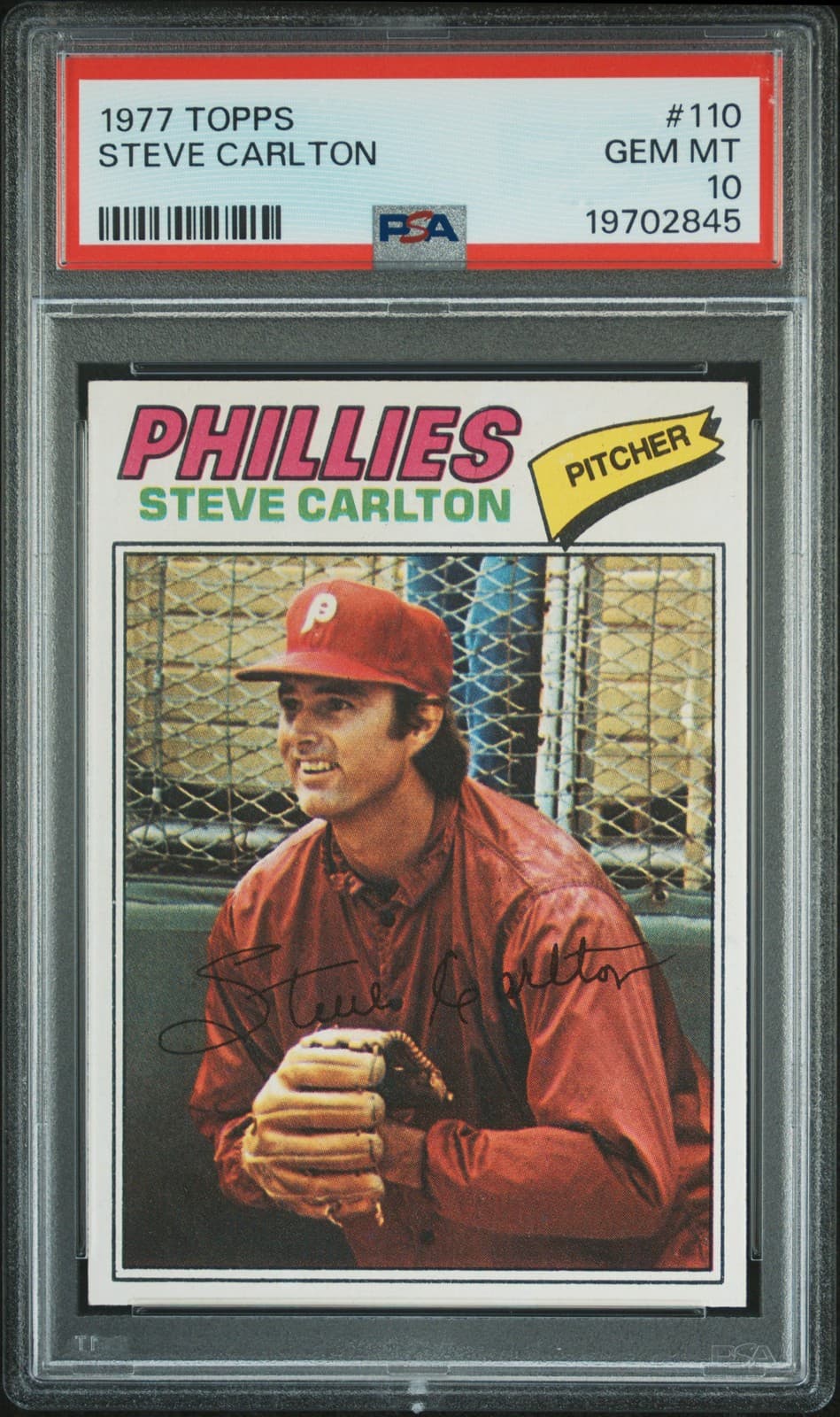 1977 TOPPS #110 STEVE CARLTON PSA 10