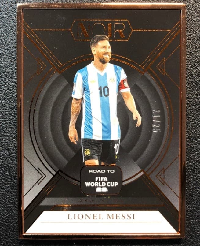 Lionel Messi 2025-26 Panini Noir Road To Fifa World Cup Bronze Frame /25 #5