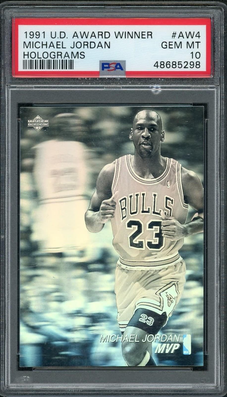 1991 UD Award Winner Michael Jordan Holograms #AW4 PSA 10