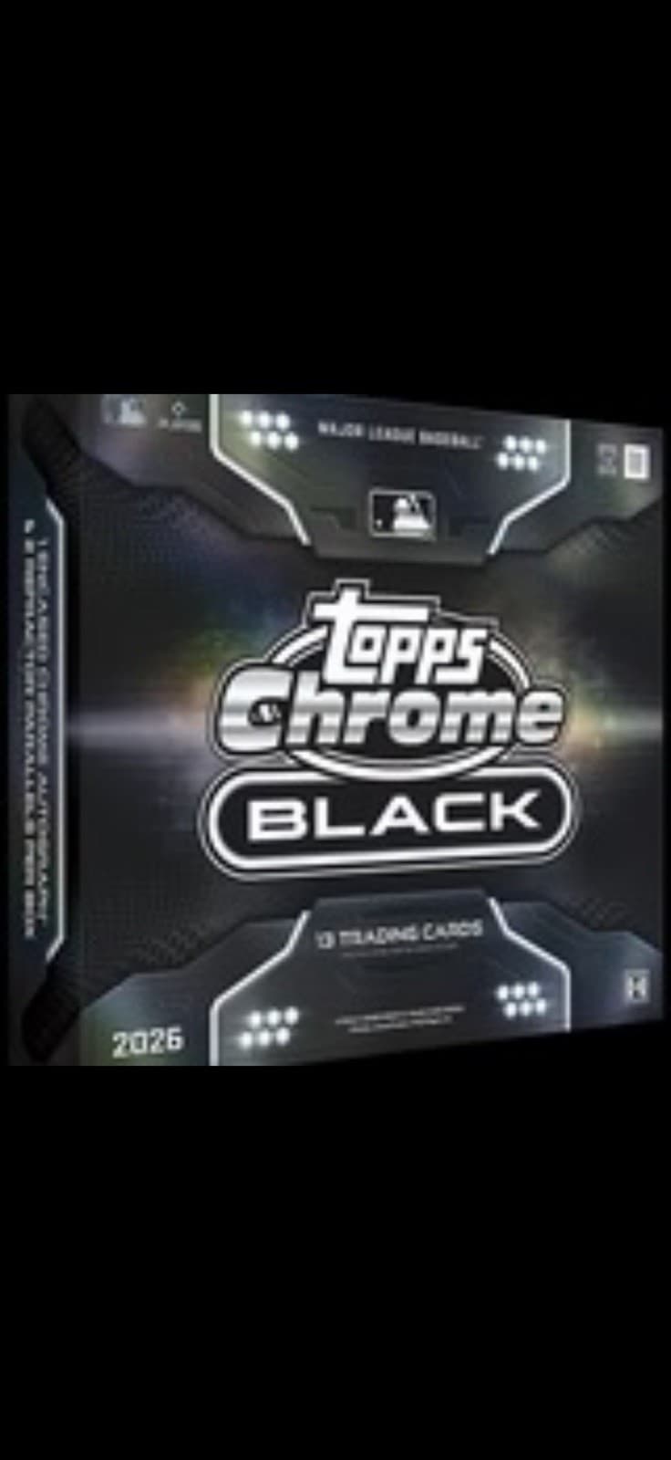 2026 Topps Chrome Black Baseball Hobby Box Factory Sealed Encased Auto PRESALE