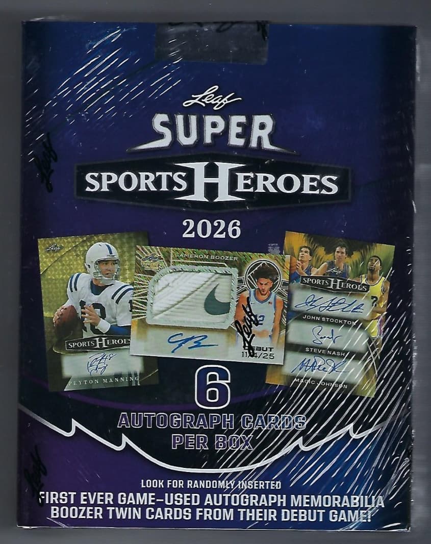 2026 Leaf Metal Super Sports Heroes Factory Sealed Hobby Box