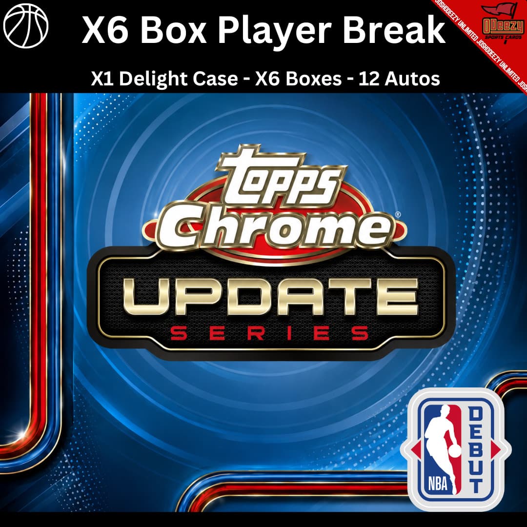VICTOR WEMBANYAMA 2025-26 Topps Chrome Update NBA Player Break 6 Box 1 Case 2338