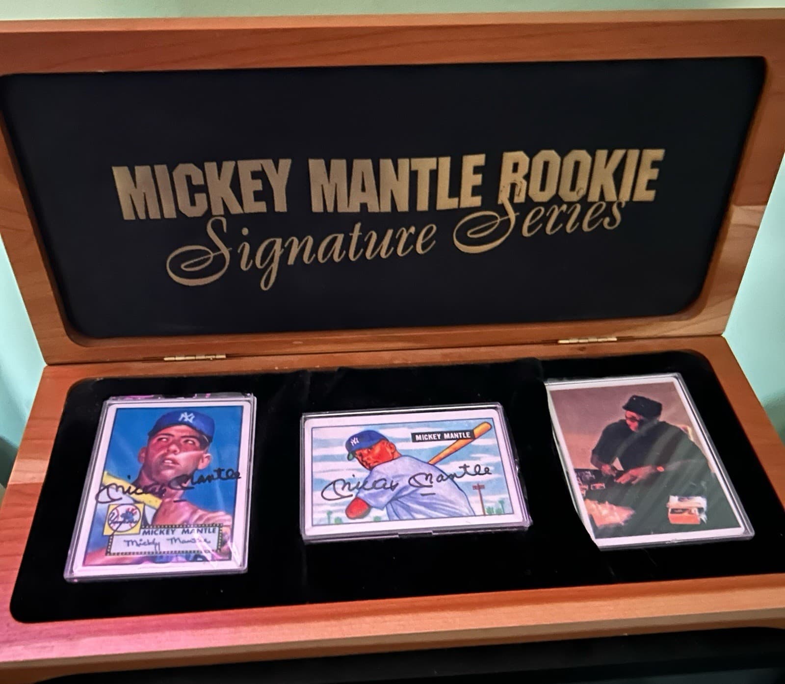 Topps Mickey Mantle Rookie Signature Series Autograph Lot 3, 1952 #311 Yankees