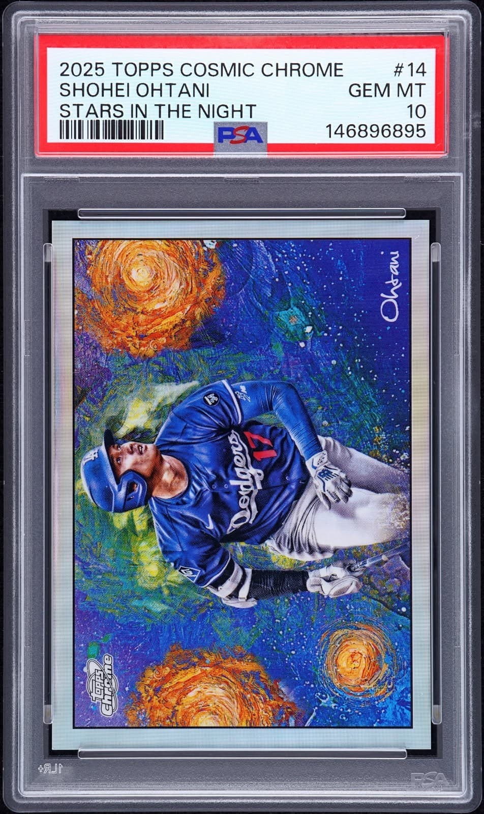 2025 Topps Cosmic Chrome Shohei Ohtani Stars in the Night SSP PSA 10 GEM MT