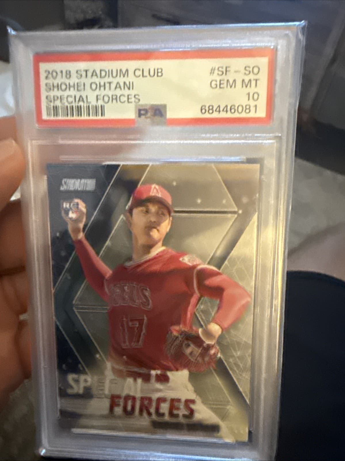2018 Stadium Club Special Forces #Sf-So Shohei Ohtani Rc Psa 10 Low Pop