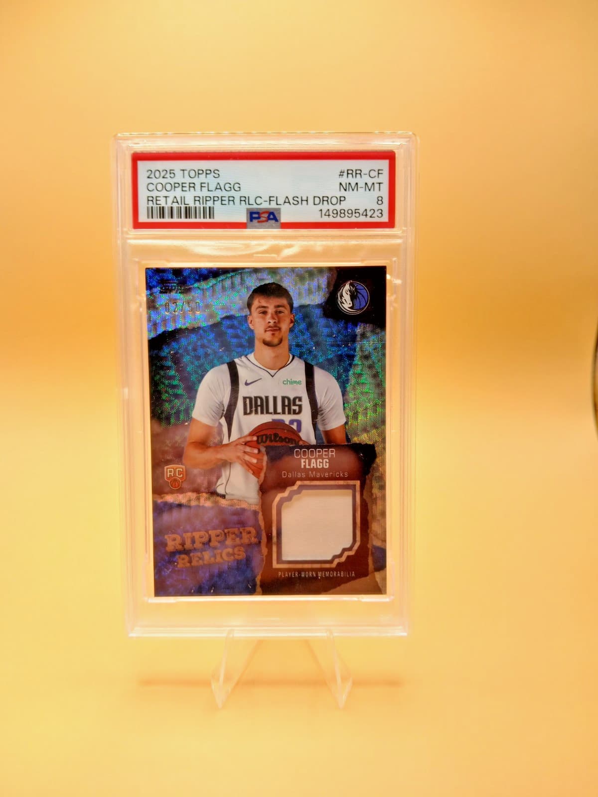 2025 Topps Cooper Flagg RC #RR-CF Ripper Relics Flash Drop 2/50 LOW POP!