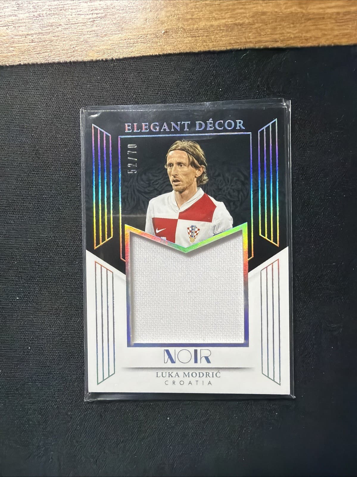 2025-26 Panini Noir Road To The World Cup Luka Modric Patch /70