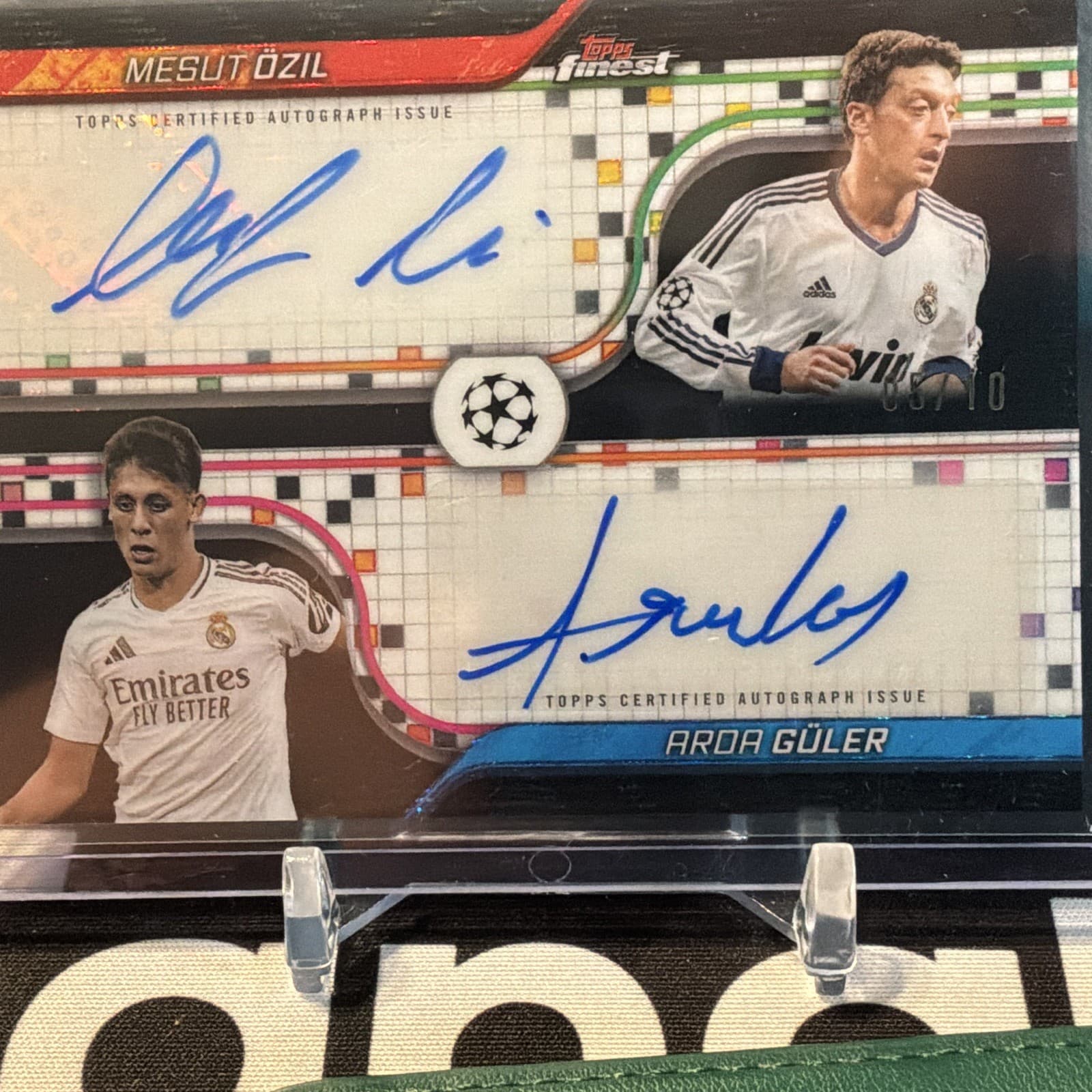 Topps Finest UEFA Club Competitions 2024-25 Ozil/Guler Dual Auto /10 FDR-OG