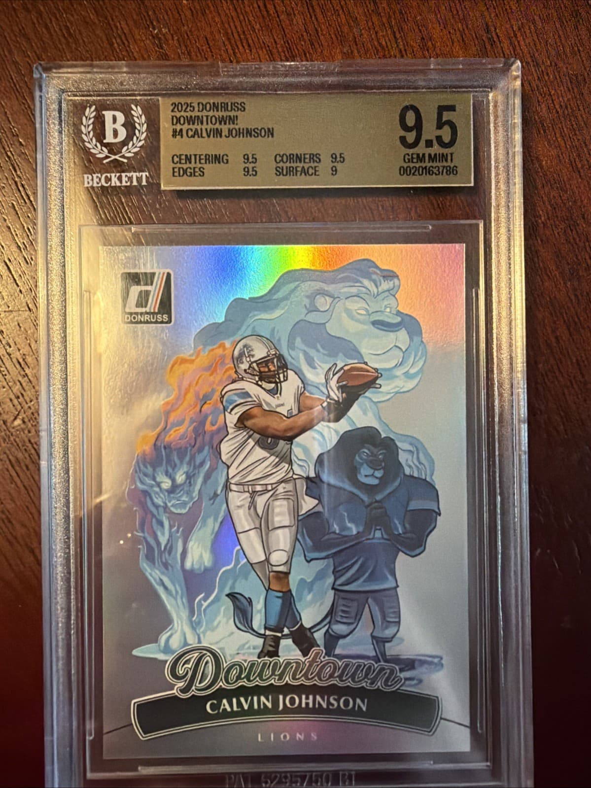 2025 Panini Donruss Calvin Johnson #4 BGS 9.5