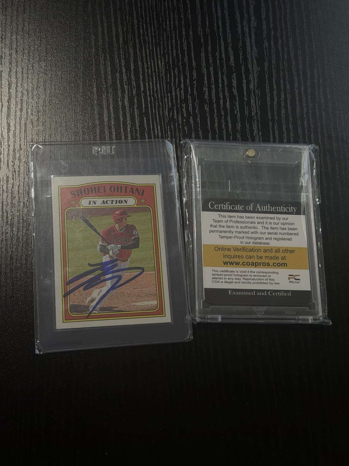 2021 Topps Heritage - In Action Shohei Ohtani OLD IP AUTO W/ COA #246