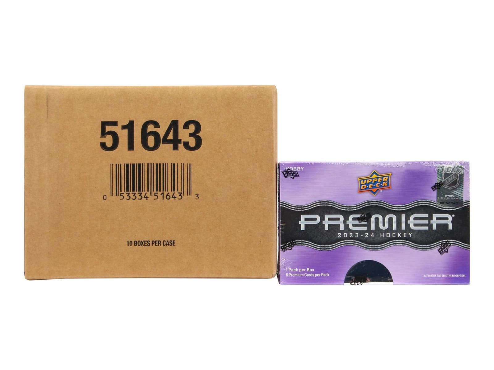 2023/24 UPPER DECK PREMIER HOCKEY HOBBY 10-BOX CASE