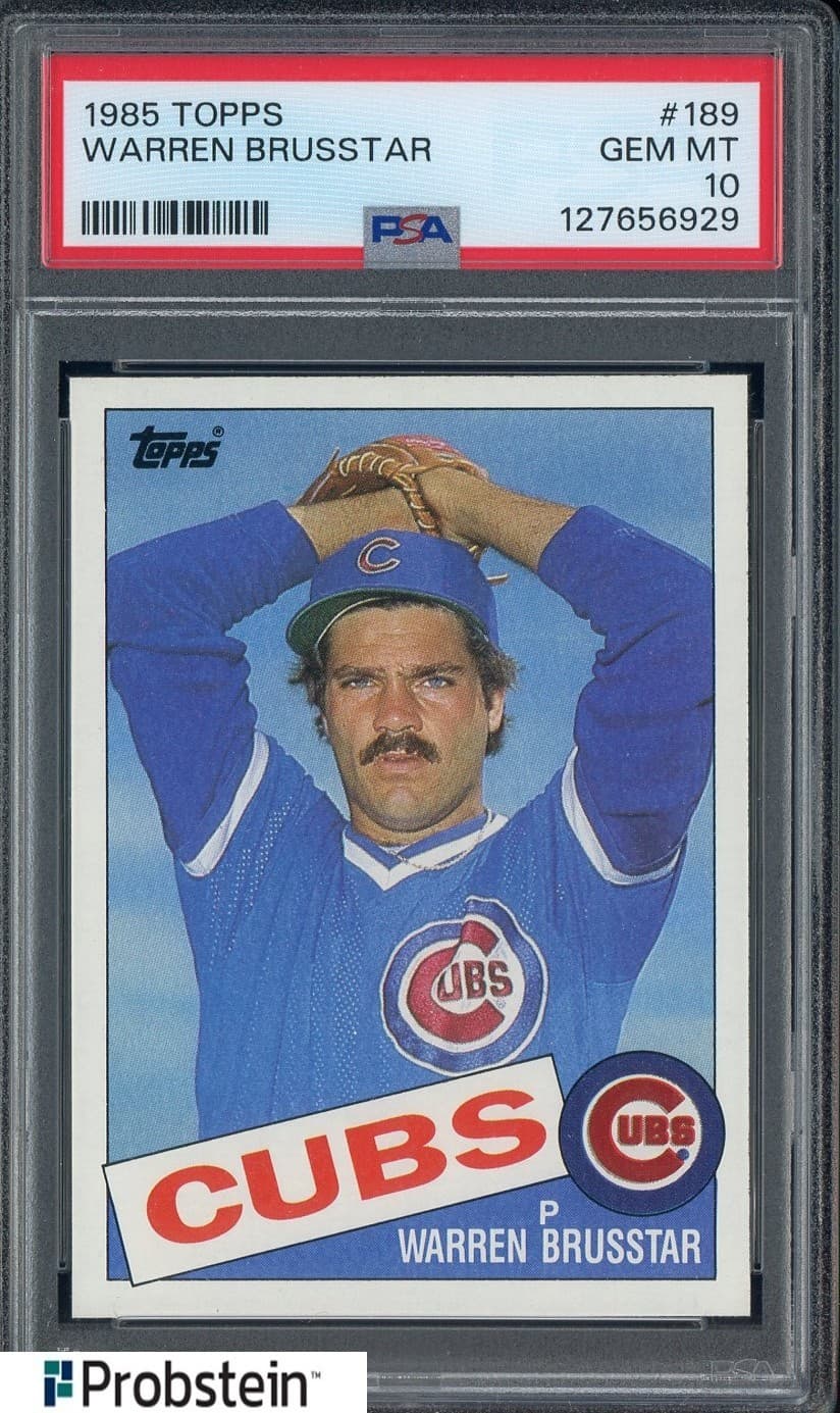 1985 Topps #189 Warren Brusstar Chicago Cubs PSA 10 GEM MINT