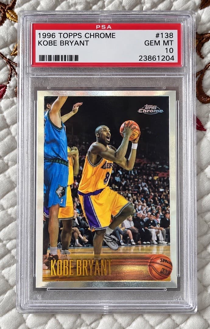 Topps Chrome 1996-97 Kobe Bryant Rookie #138 PSA 10 Los Angeles Lakers