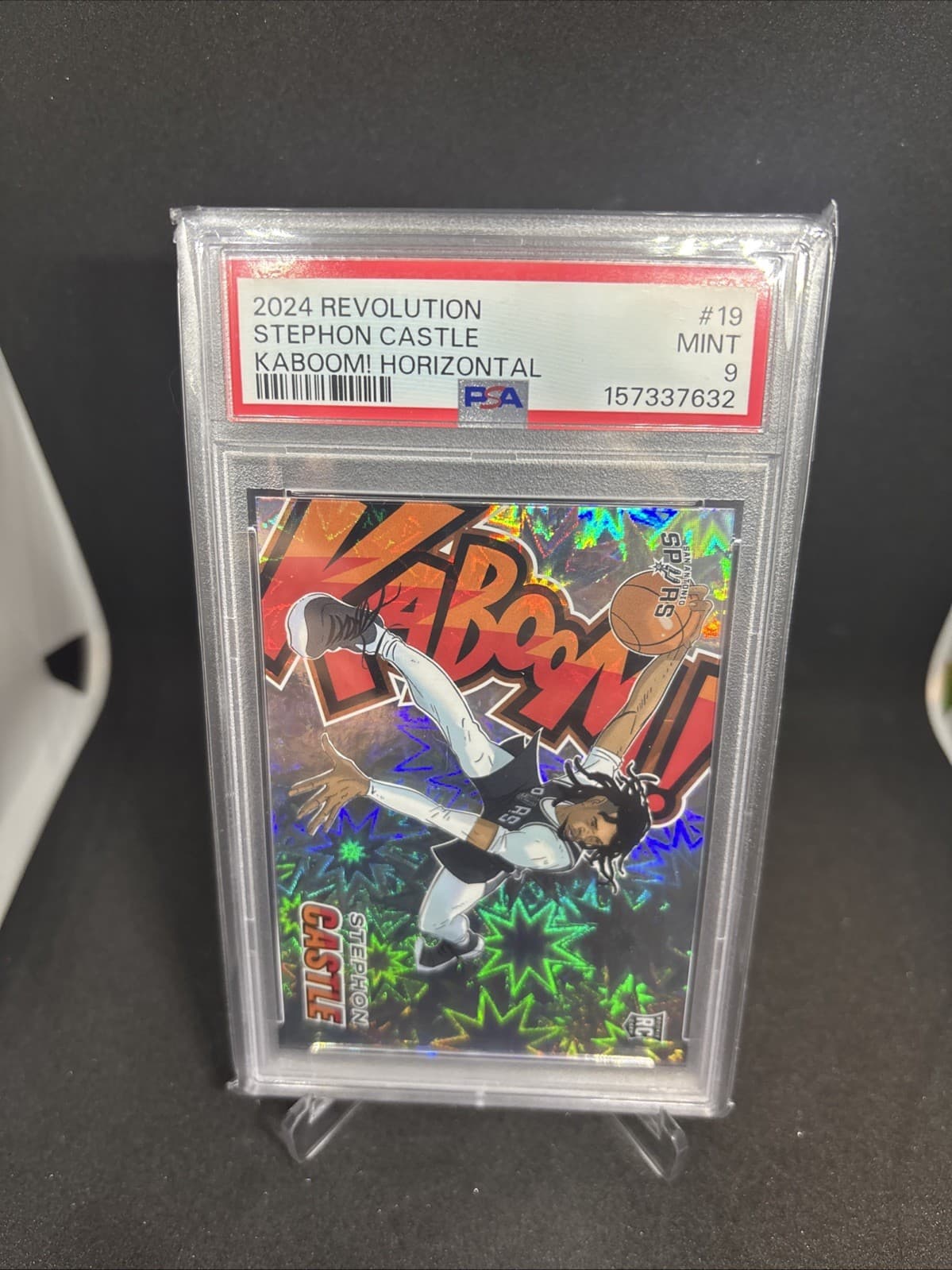 2024 Panini Revolution Kaboom! Horizontal Stephon Castle #19 PSA 9 RC