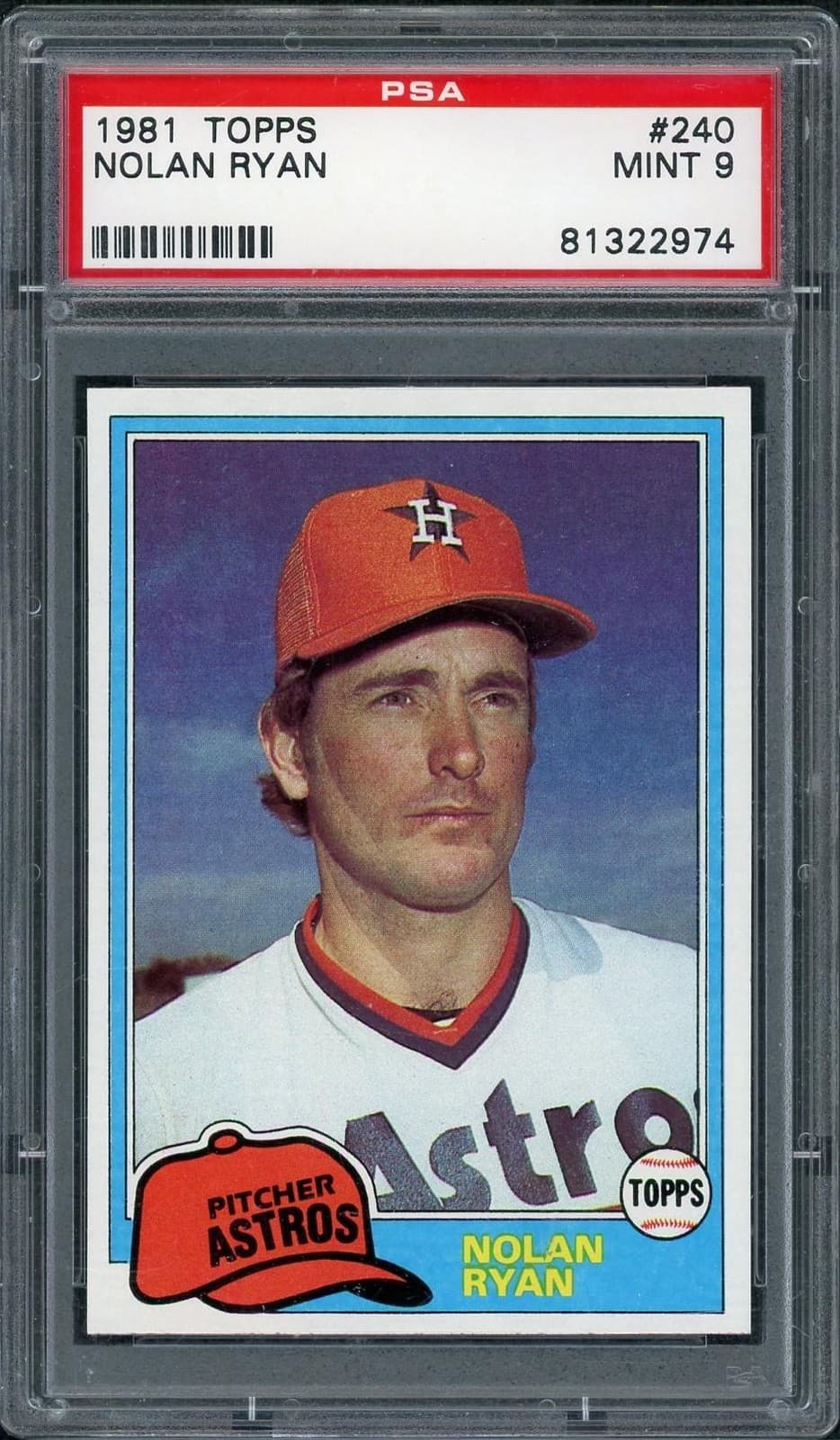 1981 Topps Nolan Ryan #240 PSA 9