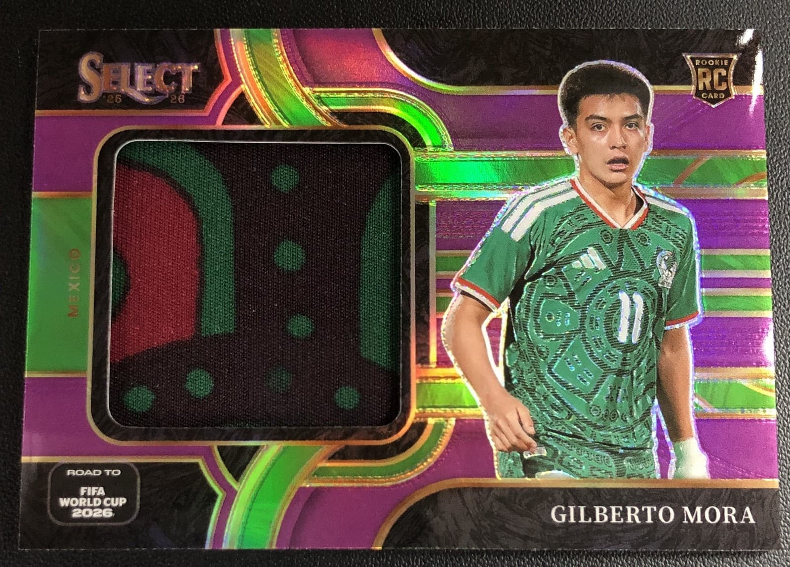 2025-26 Panini Select Road To World Cup Gilberto Mora RC Patch Purple /99