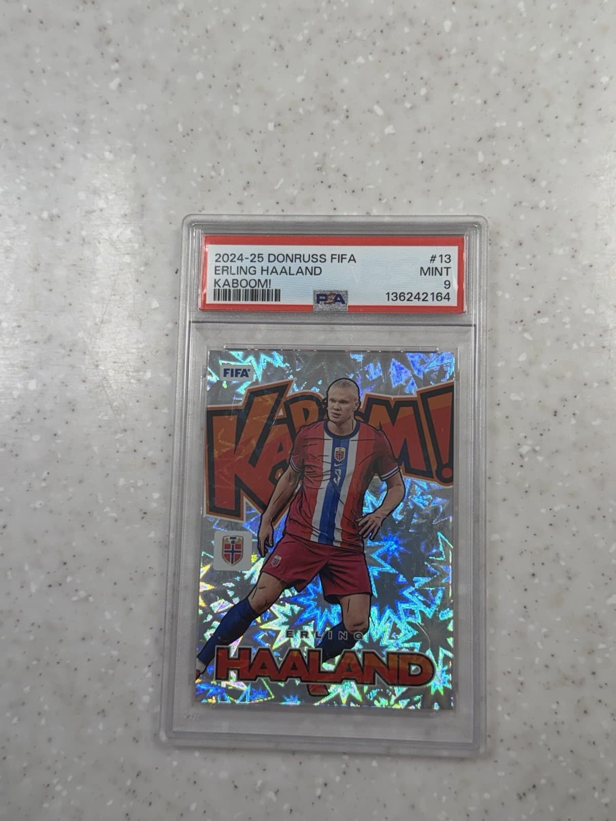 2024-25 Panini Donruss Fifa - Kaboom Erling Haaland #13 PSA9