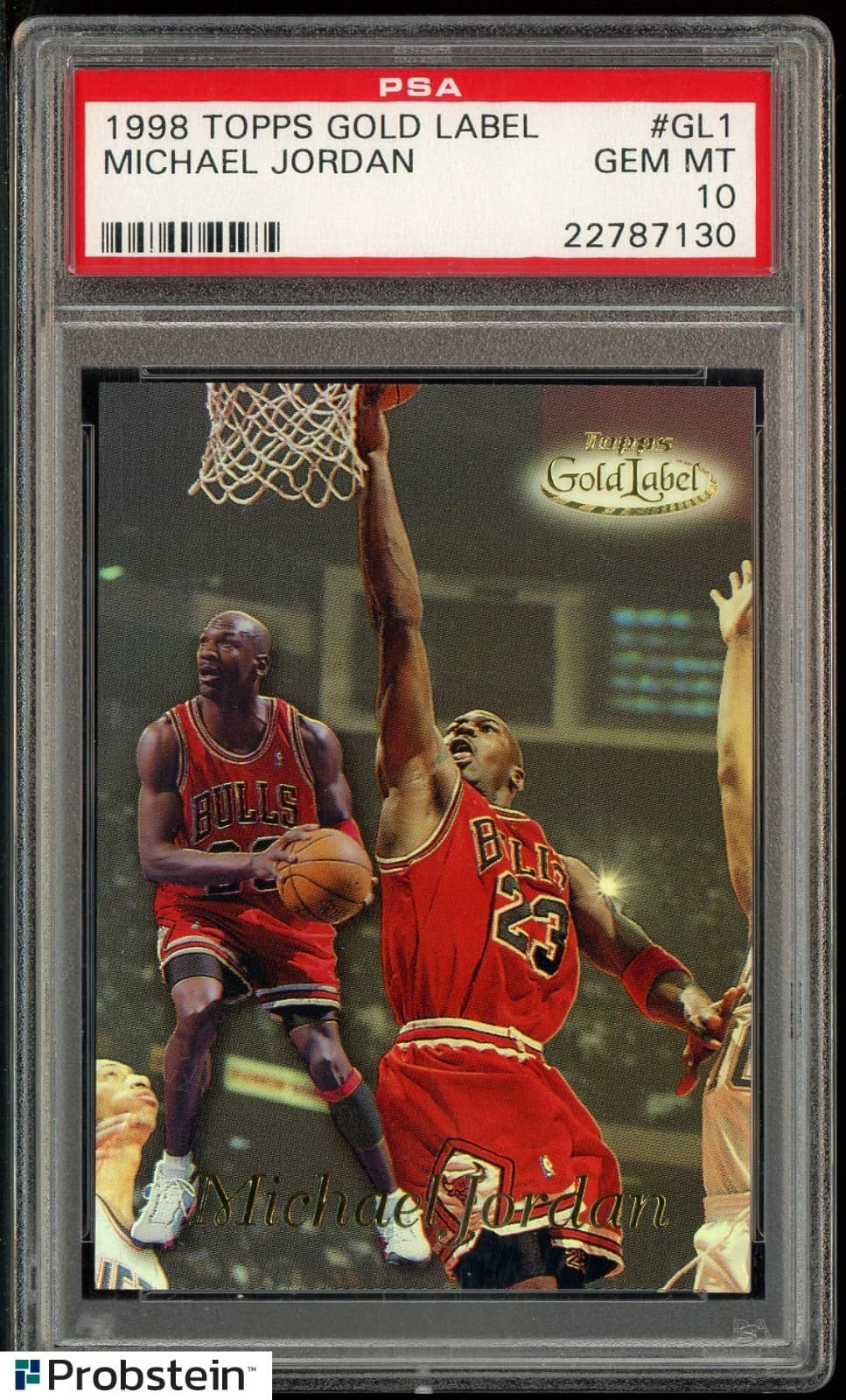 1998-99 Topps Gold Label #GL1 Michael Jordan Chicago Bulls HOF PSA 10 GEM MINT
