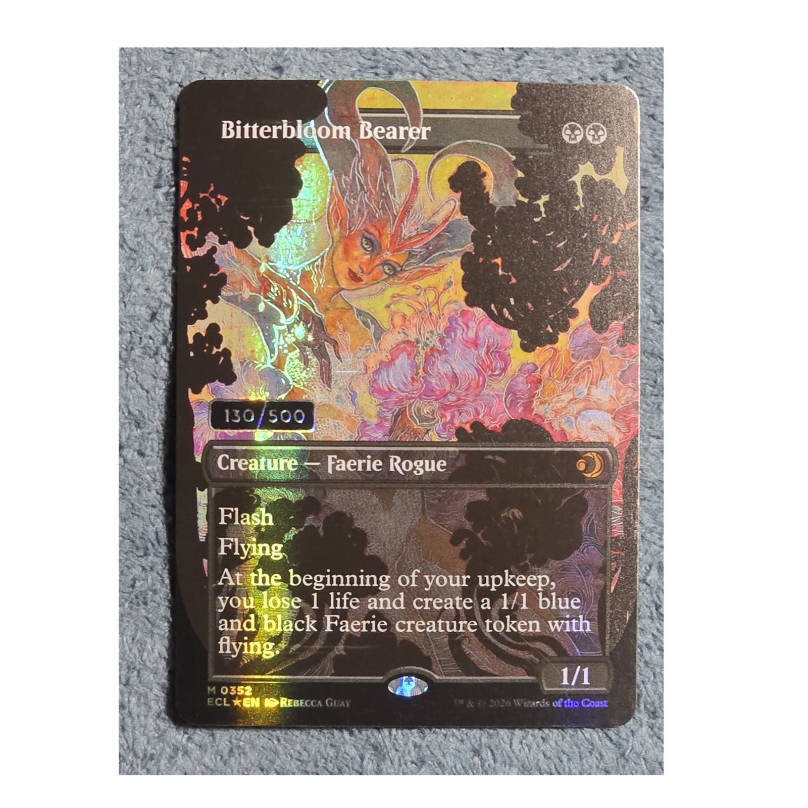 Magic: The Gathering Bitterbloom Bearer Foil Serialized 130/500