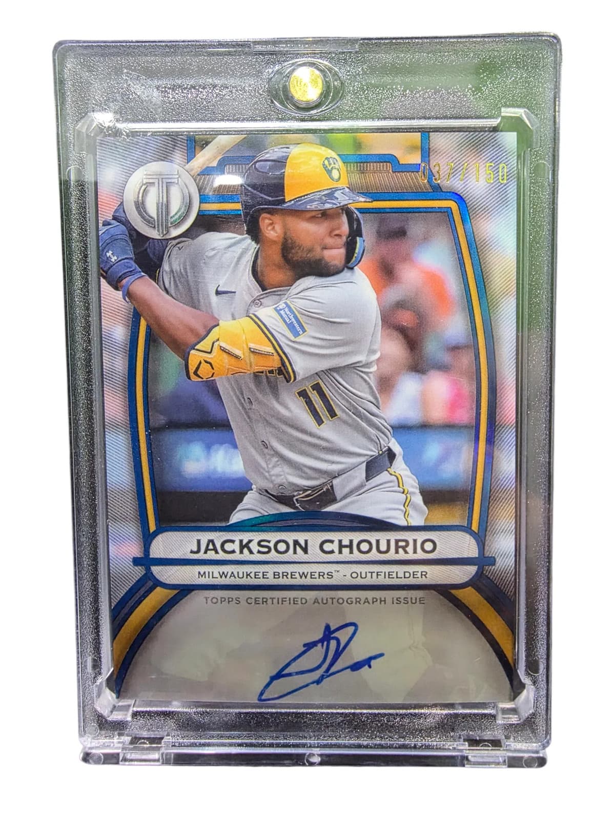2025 Topps Tribute Baseball Jackson Chourio #TA-CHO 037/150