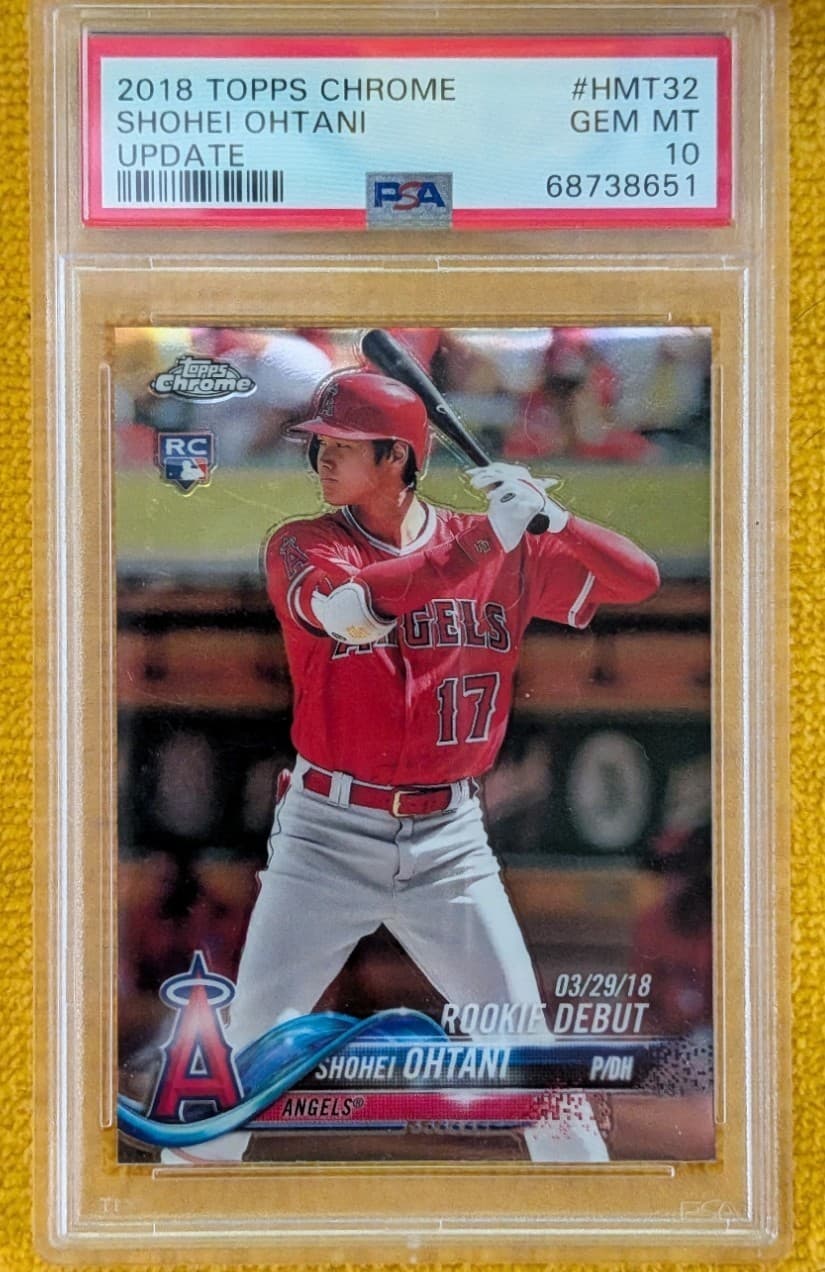 2018 Topps Chrome Update Shohei Ohtani RC Rookie #HMT32 Angels PSA 10 GEM MINT
