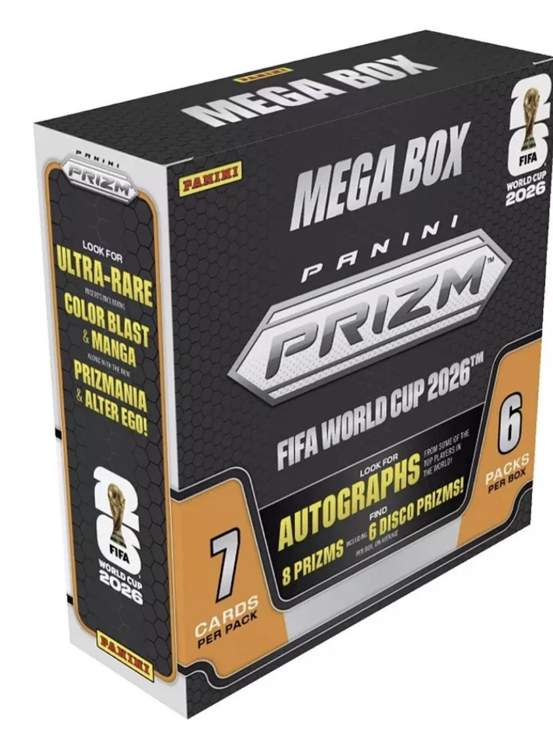 2026 Panini Prizm FIFA World Cup Soccer Mega Box X5 New Sealed